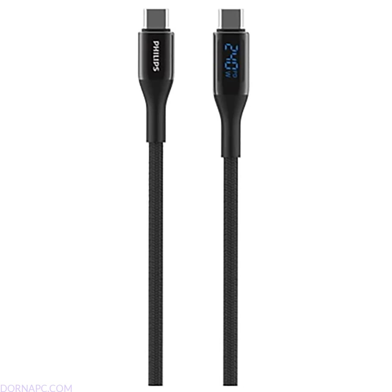 کابل USB-C به USB-C فیلیپس DLC4583C 240W طول 2 متر