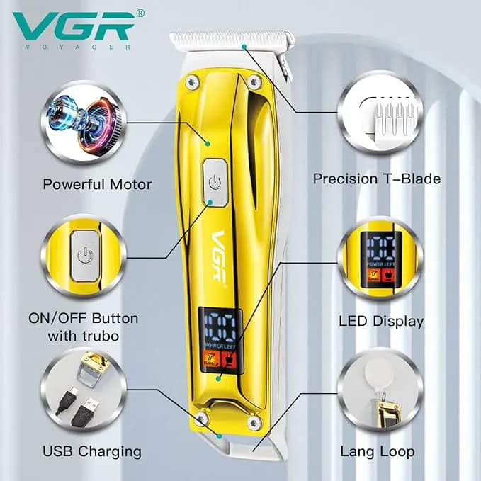 ماشین اصلاح مو خط زن مدل VGR V-۹۵۶ — تصویر ۸