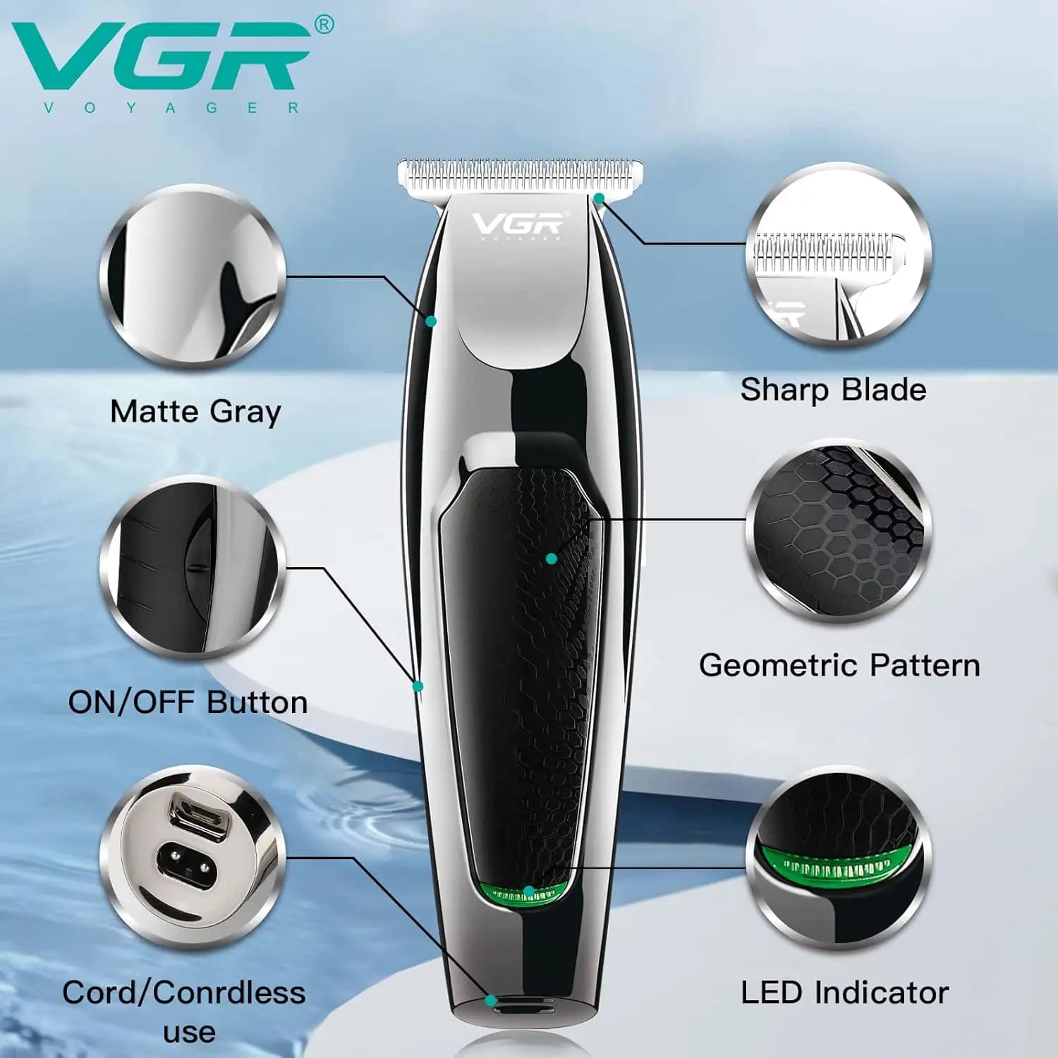 ماشین اصلاح خط زن مدل VGR V-030 — تصویر ۴