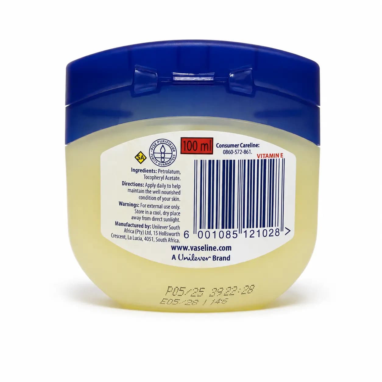وازلین و مرطوب کننده برند Vaseline مدل Blue Seal Vitamin E حجم 100 میل — تصویر ۳