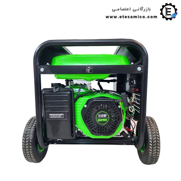 موتور برق استارتی گرین پاور 8500 وات بنزینی GR9500-E2 — تصویر ۴