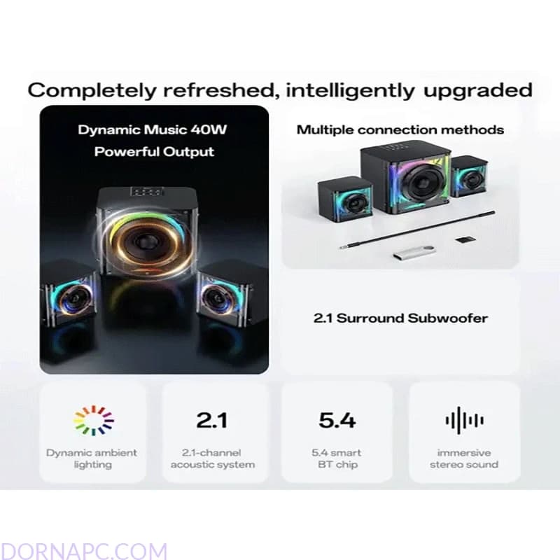 اسپیکر دسکتاپ دتکس پلاس مدل DS-913 — تصویر ۸