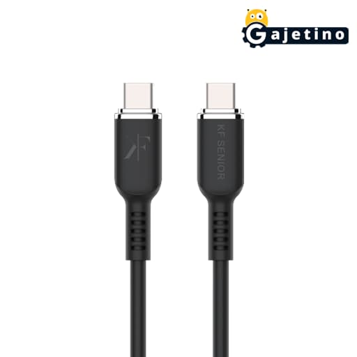 کابل شارژ دو سر تایپ سی کی اف سنیور مدل KF Senior S90 Type-C To Type-C Cable | گجتینو