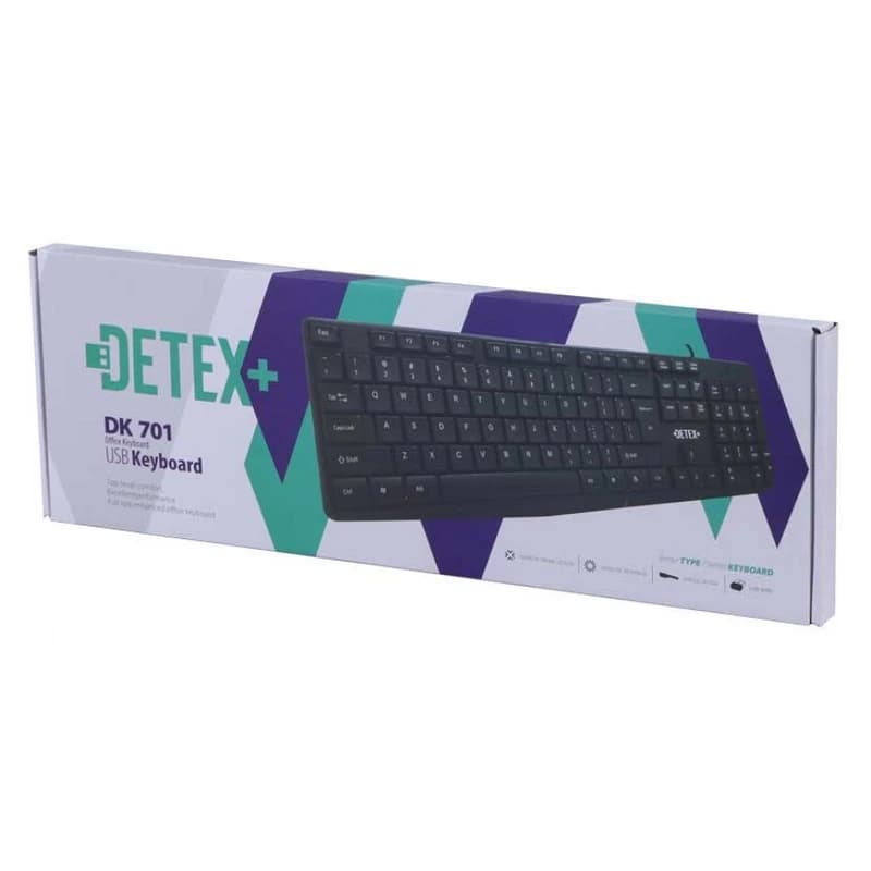 کیبورد سیم دار دتکس پلاس مدل DETEX+ DK 701 — تصویر ۳
