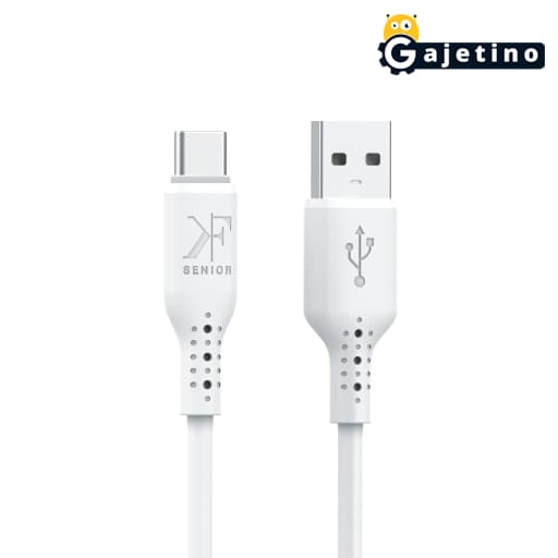 کابل شارژ تایپ سی کی اف سنیور مدل KF Senior S18-T Type-C Cable | گجتینو