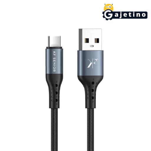 کابل شارژ تایپ سی کی اف سنیور مدل KF Senior S88-T Type-C Cable | گجتینو