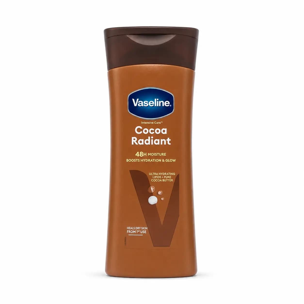 لوسیون بدن کاکائویی وازلین Vaseline مدل Cocoa Radiant حجم ۲۰۰ میل — تصویر ۲