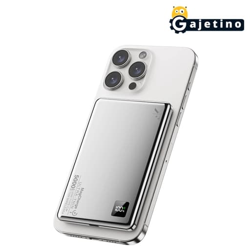 پاوربانک بیسیم کی اف سنیور مدل KF senior PW-555 ظرفیت 5000 میلی آمپر — تصویر ۳