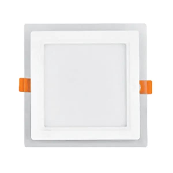 چراغ سقفی توکار مربع 12 وات SMD گلاریس پارس شعاع توس