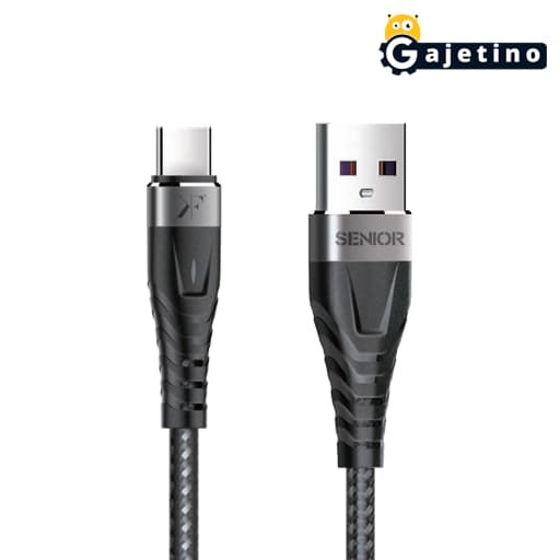 کابل شارژ تایپ سی کی اف سنیور مدل KF Senior S8-T Type-C Cable
