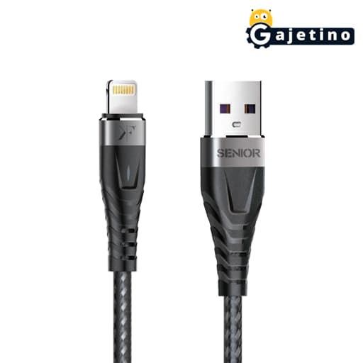 کابل شارژ آیفون کی اف سنیور مدل KF Senior s8-ip Lightning Cable — تصویر ۲