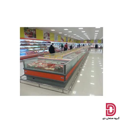 یخچال فریزر خوابیده پرده هوا — تصویر ۴