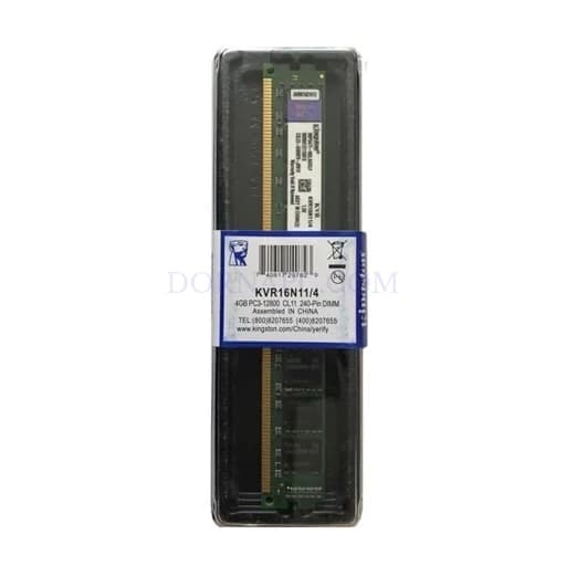 رم کامپیوتر کینگستون 4GB DDR3 1600MHz پک‌دار | Kingston