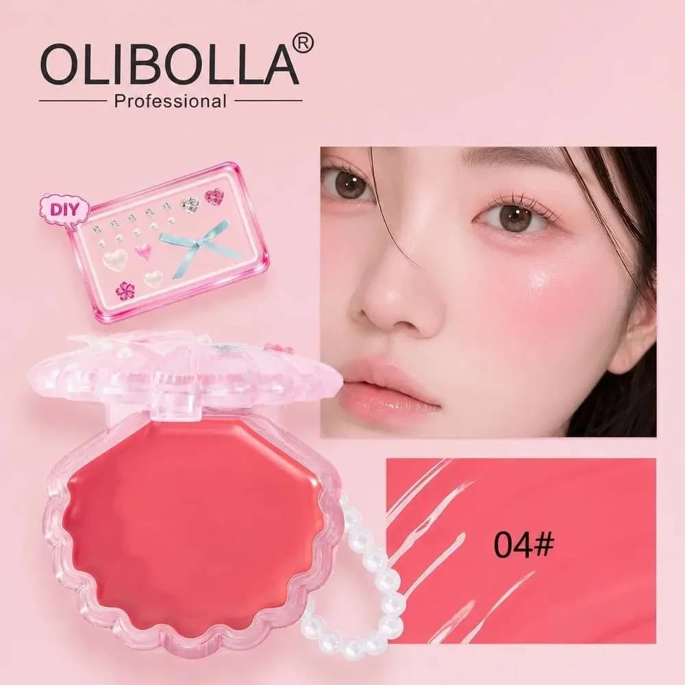 رژگونه و رژ لب کرمی اولیبولا Olibolla مدل صدفی در 4 رنگ — تصویر ۶