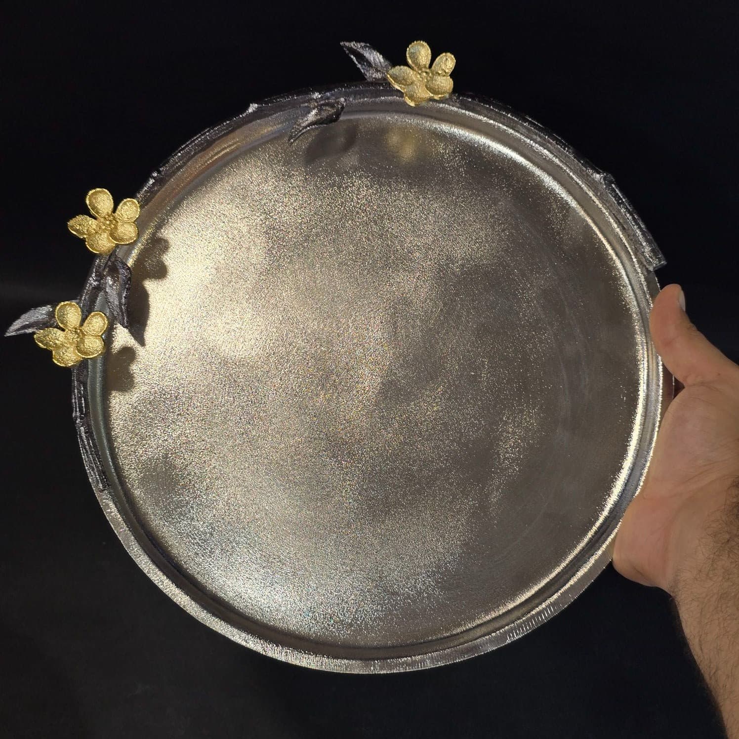ست پذیرایی آلومینیومی شکوفه ریخته گری ماسه و ابکاری نیکل 4 پارچه — تصویر ۴