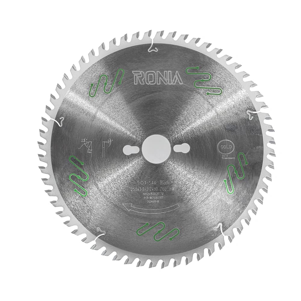 تیغ اره چوب بر 60 دندانه قطر 250 رونیا RSB-IW2506030T