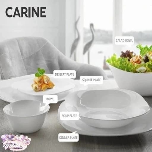 سرویس غذاخوری ارکوپال گلدن اپال کارین مربع 6 نفره 26 پارچه — تصویر ۳