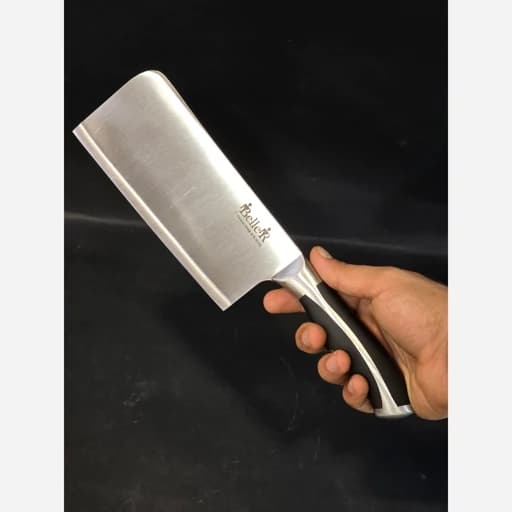 سرویس کارد و ساطور بلر 9 پارچه مشکی استند چرخشی کد 526 — تصویر ۷