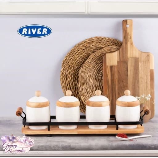 سرویس پاسماوری چوب و سرامیک ریور با استند کد 4915-4916 — تصویر ۳