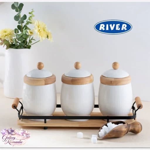 سرویس پاسماوری چوب و سرامیک ریور با استند کد 4915-4916 — تصویر ۲