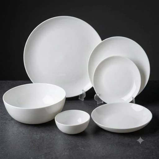 سرویس غذاخوری ارکوپال فرانسیس دیوالی سفید 6 نفره 26 پارچه