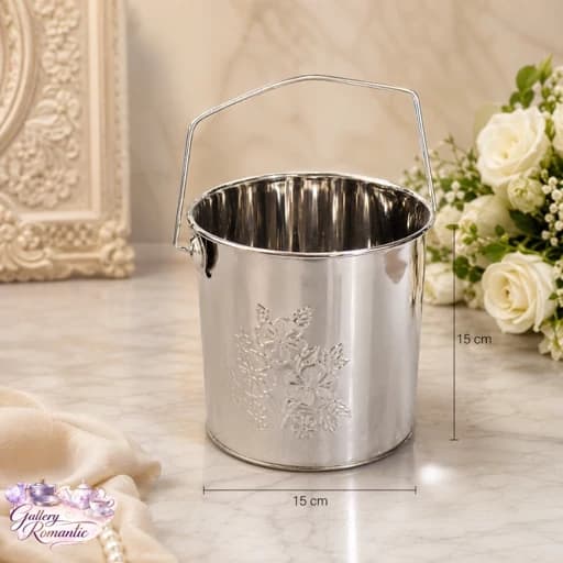 سطل استیل دسته دار مهتاک
