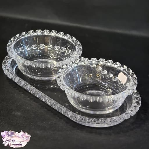 اردو خوری کریستال 3 تیکه مرواریدی کد 3001 — تصویر ۳