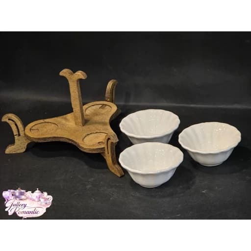 اردو خوری سه خانه چوب و سرامیک مرسانا کد 6121 — تصویر ۳