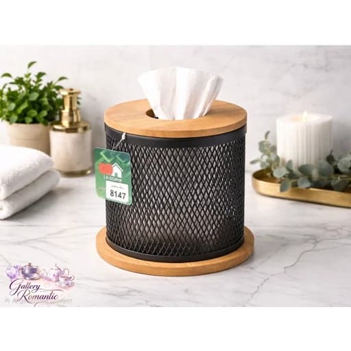 جای دستمال کاغذی چوب و فلز رابر وود کد 8147