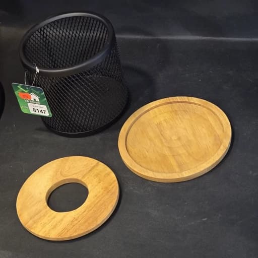 جای دستمال کاغذی چوب و فلز رابر وود کد 8147 — تصویر ۴