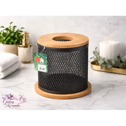 جای دستمال کاغذی چوب و فلز رابر وود کد 8147 — تصویر ۲