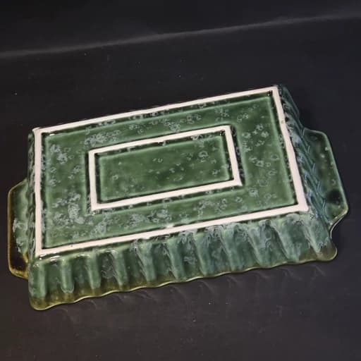 تابه تارت مستطیل سرامیکی زمردی کد 6130 — تصویر ۵