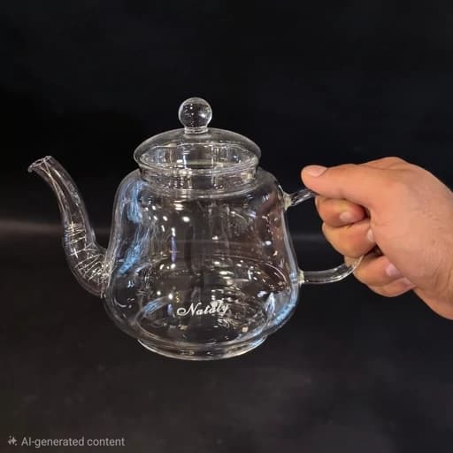 کتری و قوری پیرکس ناتالی شعله مستقیم وارداتی — تصویر ۶
