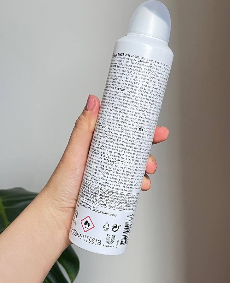 اسپری ضد تعریق داو dove 48 ساعته در انواع رایحه ها 250 میل — تصویر ۳