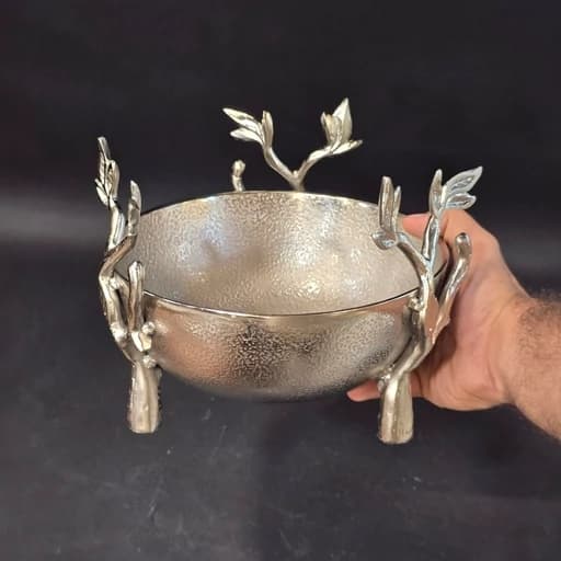 سرویس پذیرایی آلومینیومی مدل برگ 5 پارچه — تصویر ۷