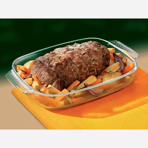 تابه پیرکس مستطیل فرانسه اصلی 30 در 19 گنجایش 1.9 لیتر — تصویر ۲