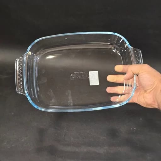 تابه پیرکس مستطیل فرانسه اصلی 30 در 19 گنجایش 1.9 لیتر — تصویر ۶
