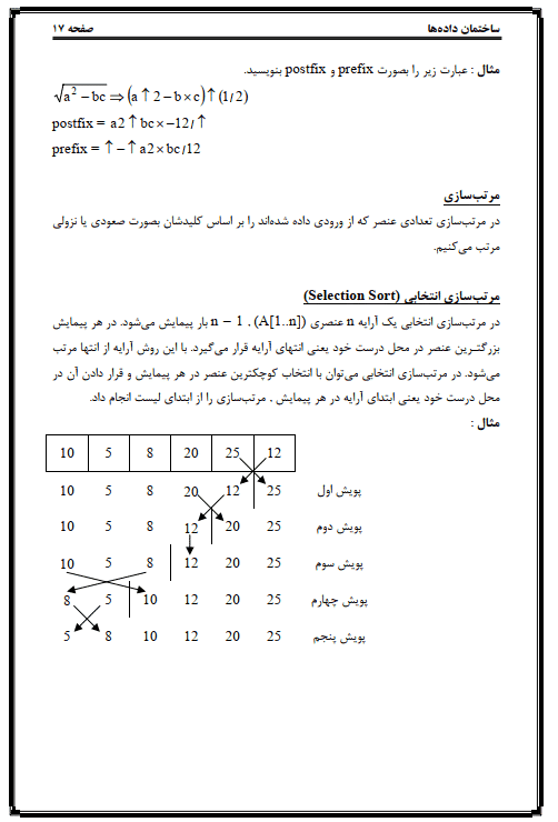 دانلود جزوه ساختمان داده با مثال و تمرین — تصویر ۶