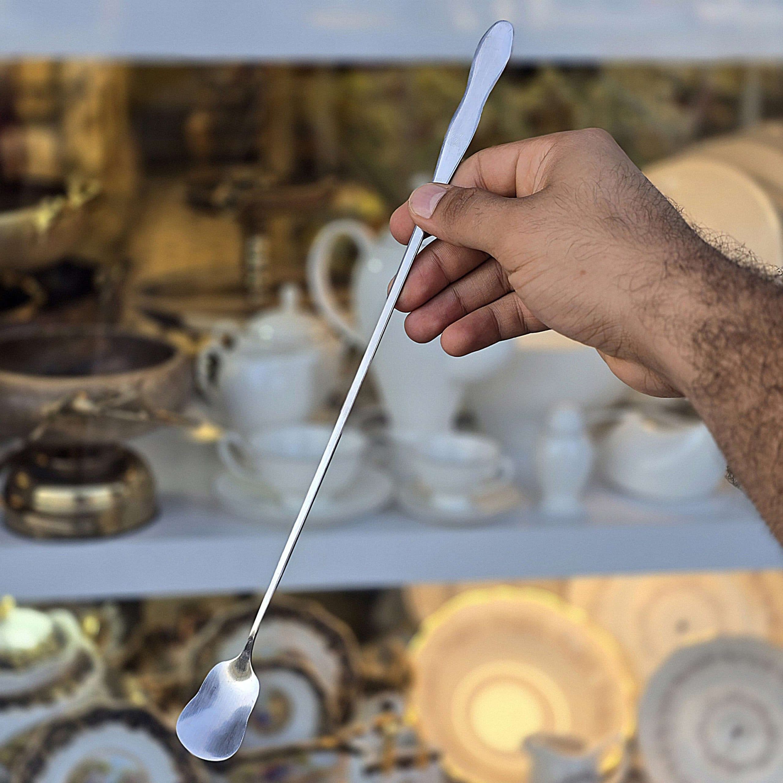 قاشق بلند شربت استیل مخصوص پارچ gvilon — تصویر ۴