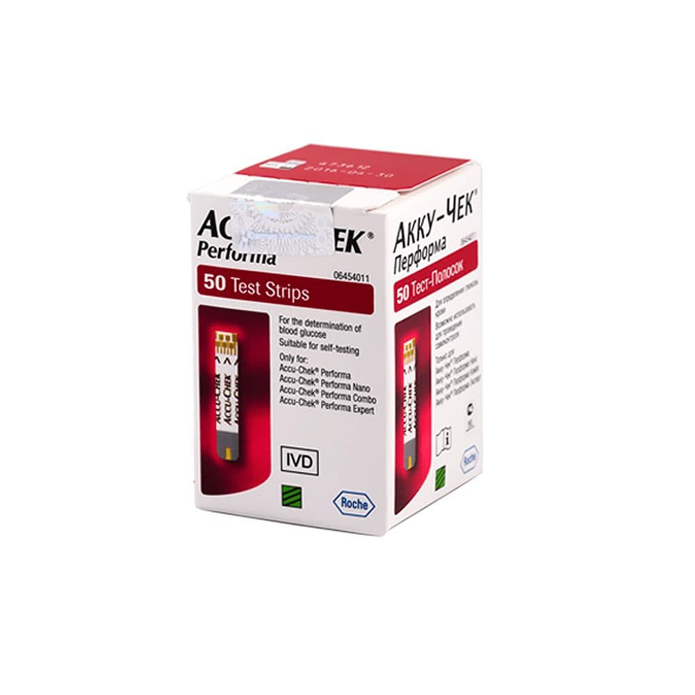 نوار تست قند خون Accu-Chek Performa | بسته ۵۰ عددی