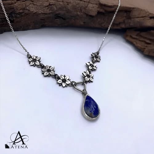 گردنبند نقره طرح مهر — تصویر ۳