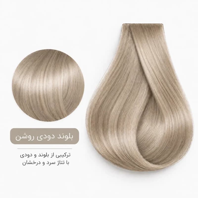 رنگ مو بن مورا شماره 8.02بلوند دودی روشن — تصویر ۲