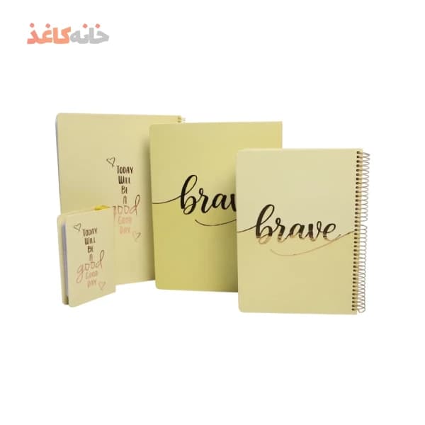 ست کلاسور و دفتر سویل رنگ زرد — تصویر ۲