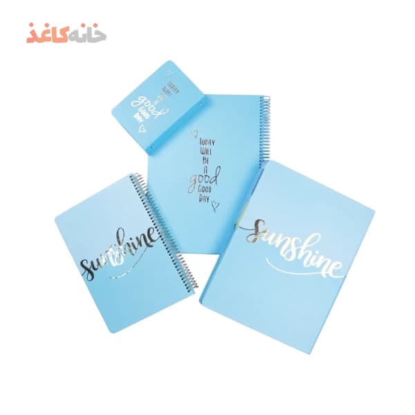 ست کلاسور و دفتر سویل رنگ ابی