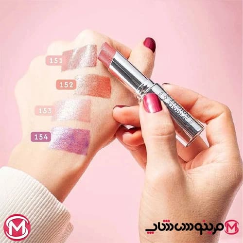 رژ لب جامد گلدن رز SPARKLE BRIGHT شماره 153 رنگ PINK GLITZ — تصویر ۴