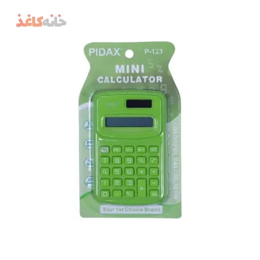 ماشین حساب کوچک 8 رقمی پیداکس رنگ سبز