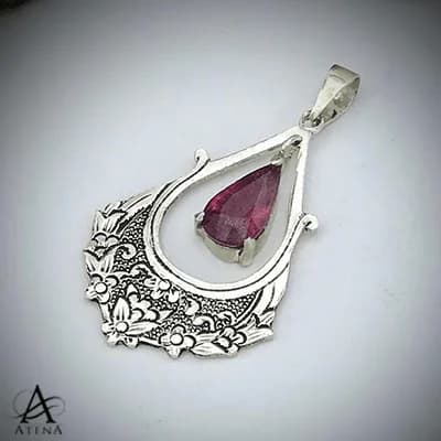 گردنبند نقره طرح وصال — تصویر ۲