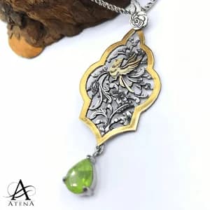 گردنبند نقره طرح صنما