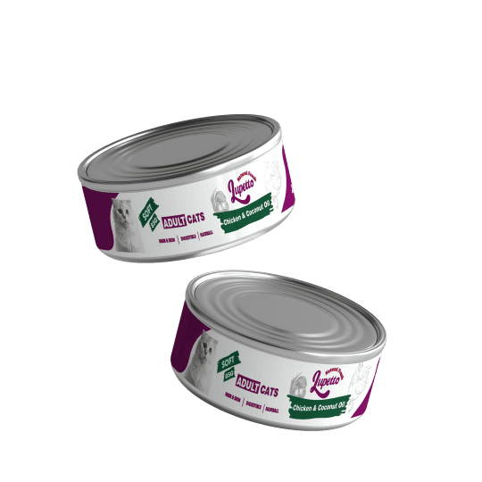 کنسرو گربه پته مرغ و روغن نارگیل لوپتو 85 گرمی