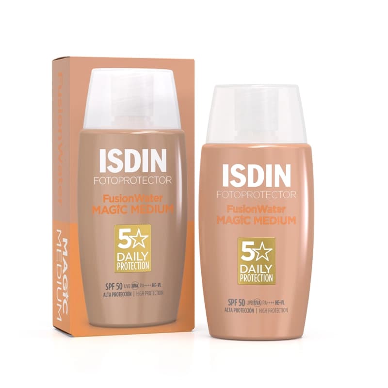 ضد آفتاب رنگی ایزدین ISDIN Magic Medium SPF50 — تصویر ۷